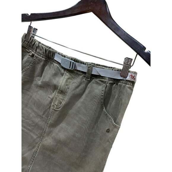 Gramicci Womens Olive Green Knee-Length Skirt With Belt 98% Cotton & 2% Spandex - Picture 5 of 6